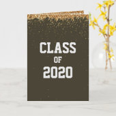 金ゴールドグリッター学級 カード (黄色い花)