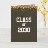 金ゴールドグリッター学級 カード (黄色い花)