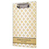 金ゴールドグリッター幾何形状 クリップボード (左)