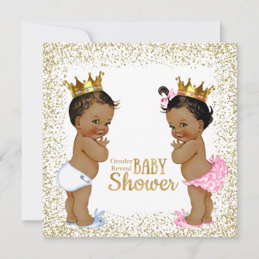 金ゴールドグリッター性の表示 招待状 (正面)