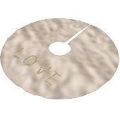 金ゴールドグリッター愛 ブラッシュドポリエステルツリースカート (アングル)