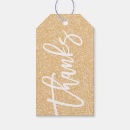 金ゴールドグリッター感謝していギフトラベルシャワー特典 ギフトタグ