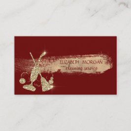 金ゴールドグリッター掃除機、ブロムレッド 名刺