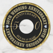 金ゴールドグリッター文字 ワイングラスタグ (裏面)