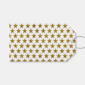 金ゴールドグリッター星 ギフトタグ (正面(横))