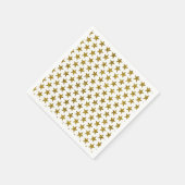 金ゴールドグリッター星 スタンダードカクテルナプキン (角)