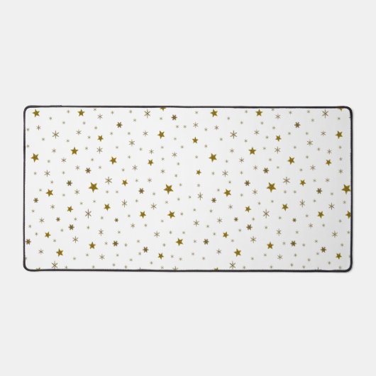 金ゴールドグリッター星 デスクマット (正面)