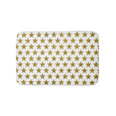金ゴールドグリッター星 バスマット (正面)