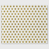 金ゴールドグリッター星 ラッピングペーパー (フラット)