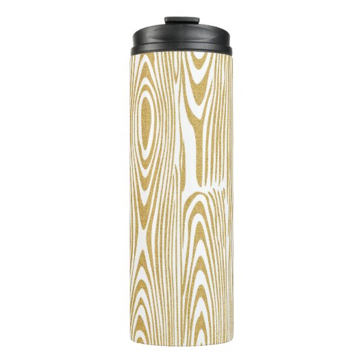 金ゴールドグリッター木製リングや輪白い背景 タンブラー (正面)