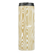 金ゴールドグリッター木製リングや輪白い背景 タンブラー (裏面)