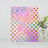 金ゴールドグリッター水玉模様パステルスクラップブック紙 (スタンド正面)