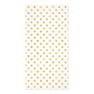 金ゴールドグリッター水玉模様パターン カード