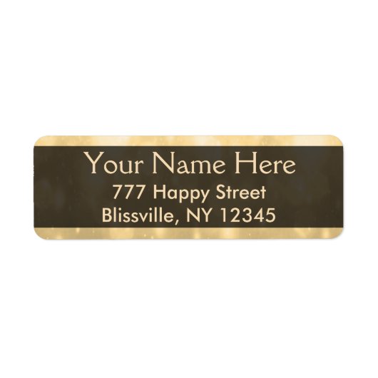 金ゴールドグリッター灯 ラベル (正面)