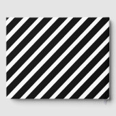 金ゴールドグリッター白黒ハッピーリタイア ゲストブック (裏面)