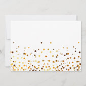 金ゴールドグリッター私の花嫁招待状 招待状 (裏面)