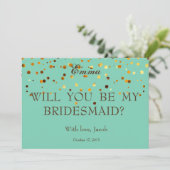 金ゴールドグリッター私の花嫁招待状 招待状 (スタンド正面)