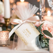 金ゴールドグリッター紙吹雪エレガントなウェディングサンキュー フェイバータグ