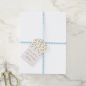 金ゴールドグリッター紙吹雪クリスマスベーキングラベル ギフトタグ (より糸付き)