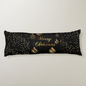 金ゴールドグリッター紙吹雪ファミリークリスマスボール ボディピロー (裏面)