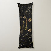 金ゴールドグリッター紙吹雪ファミリークリスマスボール ボディピロー (裏面 (縦))