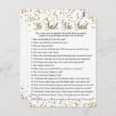 金ゴールドグリッター紙吹雪彼は彼女はシャワーゲームと言った ポストカード (正面/裏面)