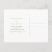 金ゴールドグリッター紙吹雪日付ポストカードの保存 案内ポストカード (裏面)