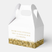 金ゴールドグリッター紙吹雪誕生日（ユダヤ教の）バル・ミツバーありがとう フェイバーボックス (裏面サイド)