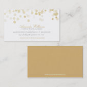 金ゴールドグリッター紙吹雪 名刺 (正面/裏面)