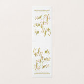 金ゴールドグリッター結婚のハッシュタグサインシック書道 (外部フラット)