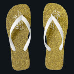 金ゴールドグリッター結婚ズFlipflops BRIDE、ブライダルパーティ ビーチサンダル<br><div class="desc">ブライダルパーティのメンバーの役割、カップルの名前結婚したと日結婚付けを追加しエレガントて、これらの夏のビーチ結婚式のグリッターの仕上げフェイクと金ゴールド。</div>