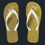 金ゴールドグリッター結婚ズFlipflops BRIDE、ブライダルパーティ ビーチサンダル<br><div class="desc">ブライダルパーティのメンバーの役割、カップルの名前結婚したと日結婚付けを追加しエレガントて、これらの夏のビーチ結婚式のグリッターの仕上げフェイクと金ゴールド。</div>