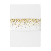 金ゴールドグリッター結婚式招待状帯 招待状ベリーバンド (裏面例)