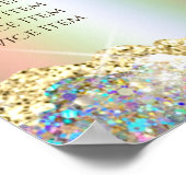 金ゴールドグリッター続行価格表ポスター ポスター (角)