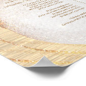 金ゴールドグリッター美容師サロン価格表メニュー ポスター (角)