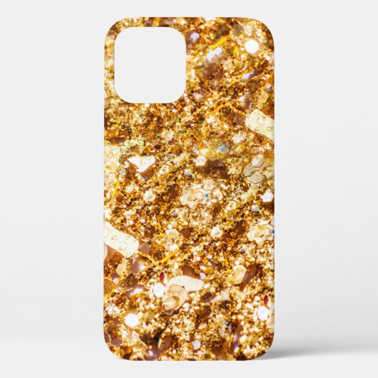 金ゴールドグリッター背景 Case-Mate iPhoneケース (裏面)
