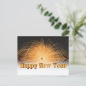 金ゴールドグリッター花火ハッピーニューイヤー2016 シーズンポストカード (スタンド正面)