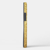 金ゴールドグリッター芸術的インクシーズー(犬)Tzu iPhone 12ケース Case-Mate iPhoneケース (裏面 / 右)