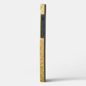 金ゴールドグリッター芸術的インクシーズー(犬)Tzu iPhone 12ケース Case-Mate iPhoneケース (裏面 / 左)