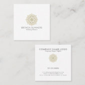 金ゴールドグリッター華美曼荼羅 スクエア名刺 (正面/裏面)