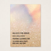 金ゴールドグリッター虹色イヤリングネックレスディスプレイ (裏面)