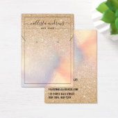 金ゴールドグリッター虹色イヤリングネックレスディスプレイ (デスク)