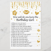 金ゴールドグリッター誕生日のギルをどれだけ知っているか (正面)