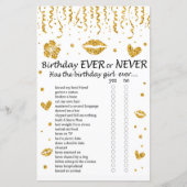 金ゴールドグリッター誕生日常時またはゲームなし (正面)