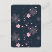 金ゴールドグリッター赤ちゃん服フローラ赤ちゃんシャワー エンクロージャーカード (裏面)