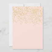 金ゴールドグリッター赤面クラウンティアラキンセアニラ 招待状 (裏面)