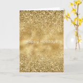 金ゴールドグリッター輝      カード (黄色い花)