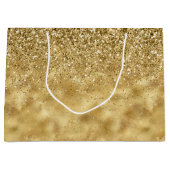金ゴールドグリッター輝            ラージペーパーバッグ (正面)