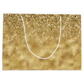 金ゴールドグリッター輝            ラージペーパーバッグ (裏面)