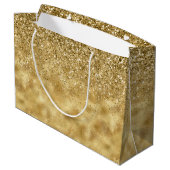 金ゴールドグリッター輝            ラージペーパーバッグ (裏面アングル)